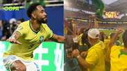 Fam&iacute;lia de Matheus Cunha comemora gol do atacante no terceiro jogo na Copa do Mundo