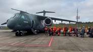Avi&atilde;o da FAB decola de S&atilde;o Paulo com 12 toneladas de suprimentos em ajuda humanit&aacute;ria &agrave; Venezuela