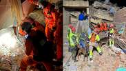 Miss&atilde;o Venezuela: veja imagens da atua&ccedil;&atilde;o de bombeiros brasileiros em resgates ap&oacute;s terremotos
