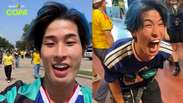 Quem &eacute; o torcedor japon&ecirc;s que viralizou com &lsquo;piti fake&rsquo; ap&oacute;s a vit&oacute;ria do Brasil