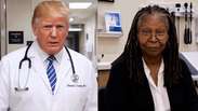 Trump publica v&iacute;deo feito com IA onde surge como m&eacute;dico 'curando' artistas opositores ao seu governo