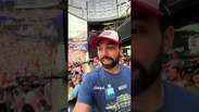 Brasileiro mostra experi&ecirc;ncia em tel&atilde;o que d&aacute; sensa&ccedil;&atilde;o de estar dentro de est&aacute;dio nos EUA #shorts