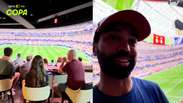 Brasileiro mostra experi&ecirc;ncia em tel&atilde;o gigante que d&aacute; sensa&ccedil;&atilde;o de estar dentro de est&aacute;dio nos EUA