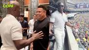 Terry Crews se encontra com Ronaldo em Brasil x Noruega: &lsquo;A lenda que eu esperava conhecer&rsquo;