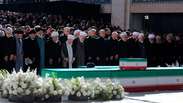 Filhos de Ali Khamenei comparecem ao segundo dia de funeral do aiatol&aacute; no Ir&atilde;; atual l&iacute;der permanece desaparecido