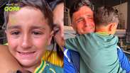 &lsquo;N&atilde;o pode cancelar o jogo&rsquo;: filho de par&ccedil;a de Neymar &eacute; consolado pela m&atilde;e ap&oacute;s derrota do Brasil