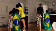 Paquet&aacute; recebe o carinho da fam&iacute;lia ap&oacute;s elimina&ccedil;&atilde;o do Brasil: &lsquo;Te amamos&rsquo;