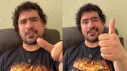 Influenciador Pirula aparece em v&iacute;deo pela primeira vez desde AVC