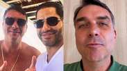 Fl&aacute;vio Bolsonaro diz que foto com Sic&aacute;rio deve ser 'mais uma das v&aacute;rias que tira todo dia'