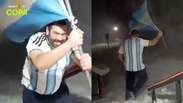 No gelo: V&iacute;deo mostra argentinos comemorando vaga na final da Copa na Ant&aacute;rtida