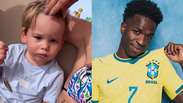 Vini Jr. aparece em v&iacute;deo com filhos de Virginia em iate na It&aacute;lia