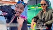 Cantora mostra evolu&ccedil;&atilde;o de c&atilde;o adotado em palco na Para&iacute;ba: 'O amor transforma tudo'