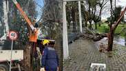 Ventos de at&eacute; 100 Km/h causam danos em ao menos 16 cidades do Rio Grande do Sul