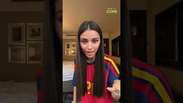 In&eacute;s Garc&iacute;a, namorada de Lamine Yamal, revela nervosismo antes da final da Copa #shorts