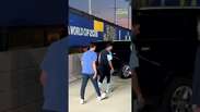 Ap&oacute;s chorar em coletiva, Scaloni deixa o Metlife Stadium com vice da Copa #shorts
