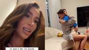 Bianca Andrade mostra filho chorando em despedida ap&oacute;s dois meses juntos: 'D&oacute;i muito'