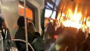 Veja momento da explos&atilde;o em trem que provocou paralisa&ccedil;&atilde;o de linhas em SP