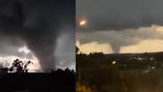 Tornado assusta e deixa feridos no Rio Grande do Sul; v&iacute;deos mostram desespero de moradores 