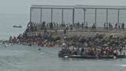 Milhares de imigrantes chegam a Ceuta, na Espanha, e prefeito pede declara&ccedil;&atilde;o de emerg&ecirc;ncia