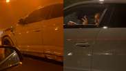 Jogador do PSG &eacute; flagrado dirigindo carro milion&aacute;rio e acena para f&atilde;s