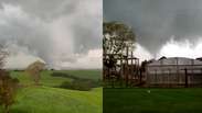 Tornado atinge cidade do RS pela segunda semana seguida; veja