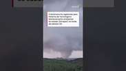 Tornado assusta moradores e causa destrui&ccedil;&atilde;o no Paran&aacute;; veja imagens do fen&ocirc;meno #shorts