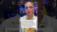Marina Silva pede que debate entre Tarc&iacute;sio e Haddad n&atilde;o vire 'polariza&ccedil;&atilde;o t&oacute;xica bolsonarista'