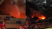 Inc&ecirc;ndios de grandes propor&ccedil;&otilde;es atingem galp&otilde;es comerciais em S&atilde;o Paulo