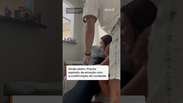 Sogra n&atilde;o cont&eacute;m a emo&ccedil;&atilde;o ao descobrir que nora est&aacute; gr&aacute;vida em S&atilde;o Gon&ccedil;alo (RJ) #shorts