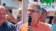 Zema come&ccedil;a campanha presidencial com missa e caminhada em mercado municipal em Montes Claros (MG)