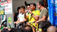 Em discurso em BH, Fl&aacute;vio Bolsonaro diz que sua candidatura &eacute; &lsquo;amea&ccedil;a&rsquo; para o 'sistema': &lsquo;Todo mundo contra a gente&rsquo;