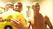Cristiano Ronaldo comemora vit&oacute;ria do Al-Nassr de virada