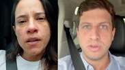 Raquel Lyra se emociona ao falar sobre cartazes do marido espalhados pelo Recife: &lsquo;Respeite minha dor&rsquo;