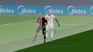 Ou&ccedil;a &aacute;udio do VAR de gol anulado do Athletico-PR por impedimento semiautom&aacute;tico