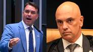 Fl&aacute;vio Bolsonaro &lsquo;cobra&rsquo; a&ccedil;&atilde;o de senadores contra Moraes e diz que 'democracia est&aacute; podre&rsquo;