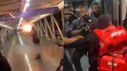 Entregadores soltam roj&otilde;es no metr&ocirc; em S&atilde;o Paulo ap&oacute;s den&uacute;ncias de agress&atilde;o a colega