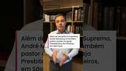 Mendon&ccedil;a agradece ora&ccedil;&otilde;es em meio &agrave; crise no STF: 'Preces t&ecirc;m sido fundamentais' #shorts