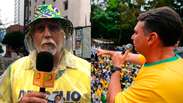 Apoiador viaja 6 horas com esposa e amigos para participar de ato com Fl&aacute;vio Bolsonaro