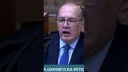 Gilmar Mendes e Andr&eacute; Mendon&ccedil;a batem boca durante julgamento: "N&atilde;o aponte o dedo" #shorts