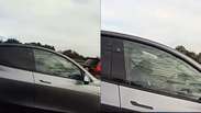 V&iacute;deo mostra motorista de Tesla dormindo ao volante enquanto carro trafega a 96 km/h nos EUA