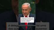 Comitivas vaiam Netanyahu e saem do plen&aacute;rio antes do discurso do premi&ecirc; de Israel #shorts