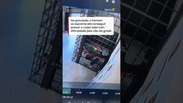 V&iacute;deo mostra fuga de preso por v&atilde;o em grade de cela de delegacia em Florian&oacute;polis #shorts