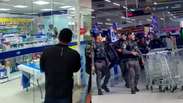 Mulher &eacute; libertada ap&oacute;s ficar duas horas ref&eacute;m de homem armado com faca em supermercado de SP