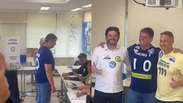 Tarc&iacute;sio vota em S&atilde;o Paulo ao lado de Andr&eacute; do Prado e Derrite