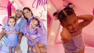 Neymar e Bruna Biancardi comemoram anivers&aacute;rio de Mavie com festa luxuosa em S&atilde;o Paulo