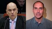 Moraes manda expedir mandado de pris&atilde;o de Eduardo Bolsonaro e determina cancelamento de passaportes