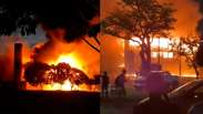 V&iacute;deo mostra inc&ecirc;ndio de grandes propor&ccedil;&otilde;es em pr&eacute;dio da UFPE; deputado cobra investiga&ccedil;&atilde;o sobre poss&iacute;vel ataque