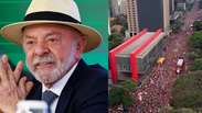 'Mar vermelho' toma conta da Av. Paulista em &uacute;ltimo ato da campanha de Lula