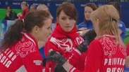 Equipe russa esbanja beleza no curling