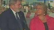 Lula elogia Bachelet na chegada ao Chile